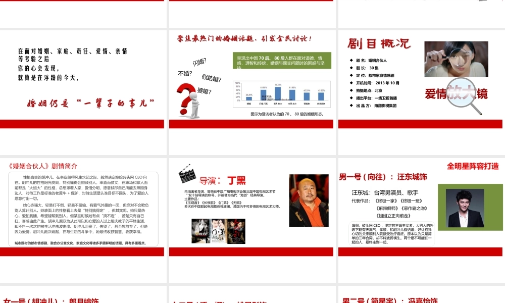 《婚姻合伙人》策划案XXXX0911