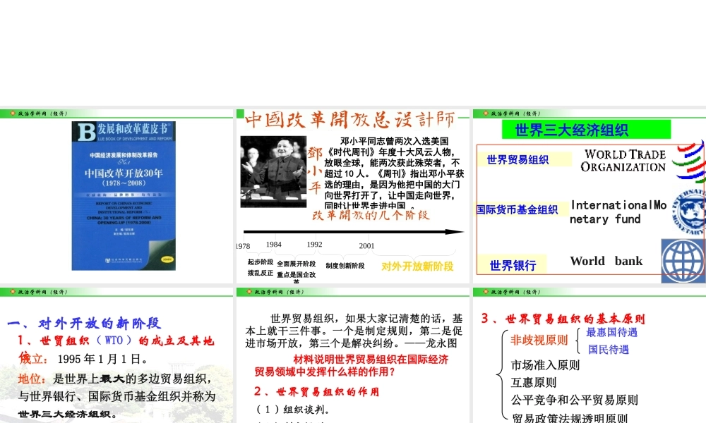《积极参与国际经济竞争与合作》(新人教版)