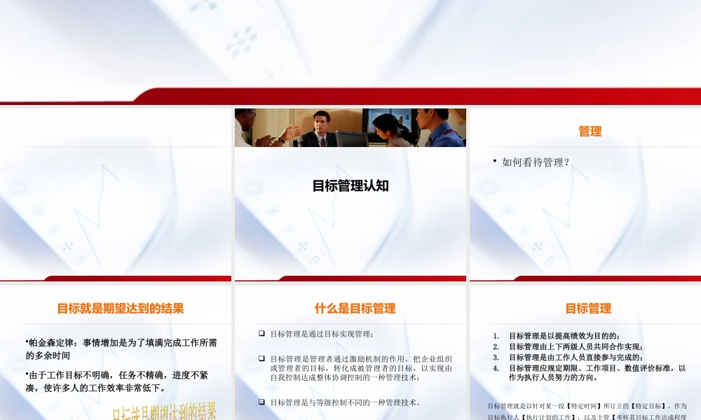 《基于绩效的目标管理》培训课件