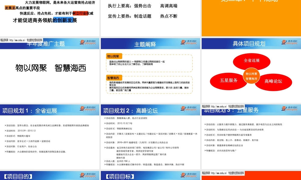 XXXX福建电信物联网品牌建设半年度工作思路