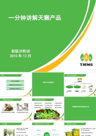 一分钟讲解天狮产品