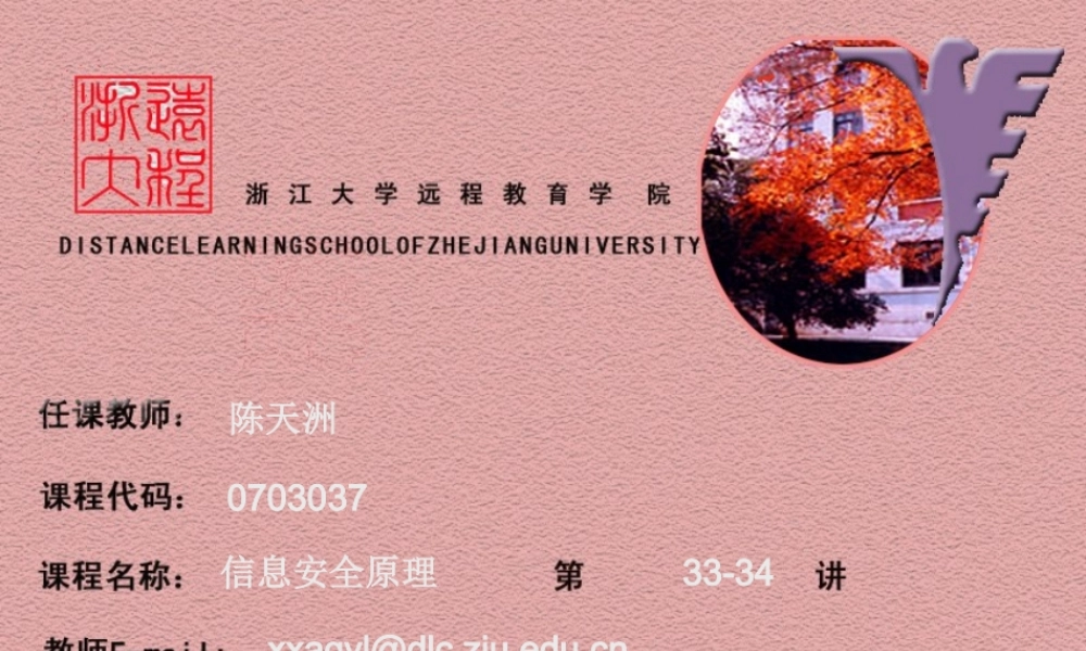 《计算机安全策略部署浙大讲稿》第二十二章 黑客攻击技术