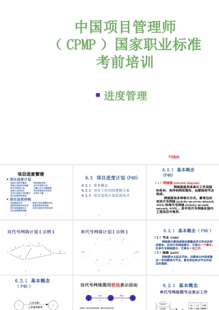 XXXX高级项目管理师进度管理