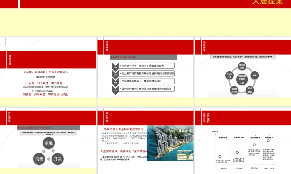 XXXX高要市金沙咀国际广场(滨江豪庭)开盘活动策划方案