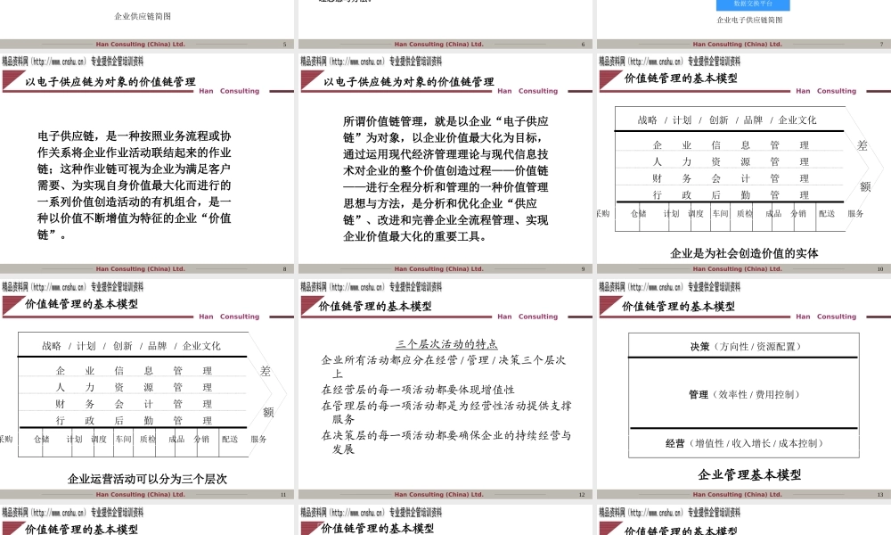 《价值链管理》