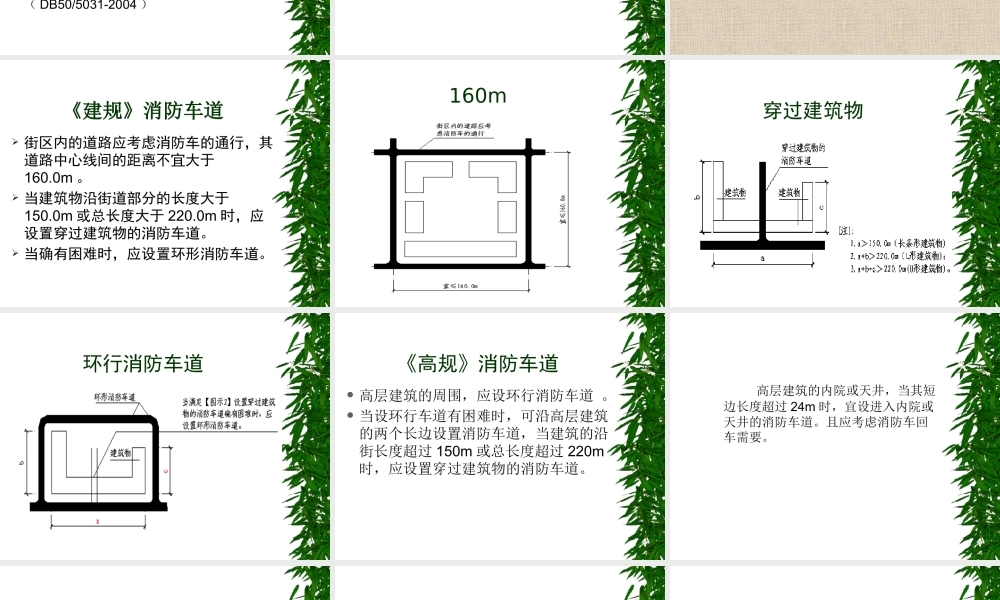 《建规》整合修订及建筑防火设计问题讲义