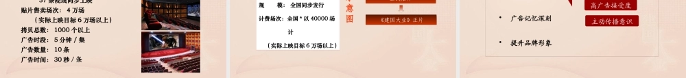 《建国大业》商务合作管理方案