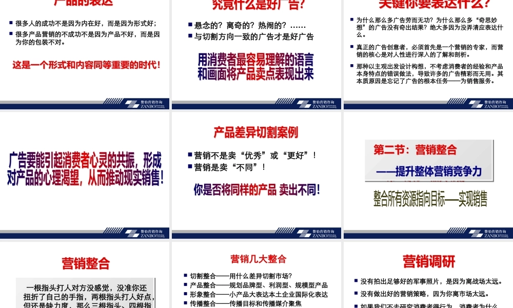 《建立品牌--营销切割》XXXX版