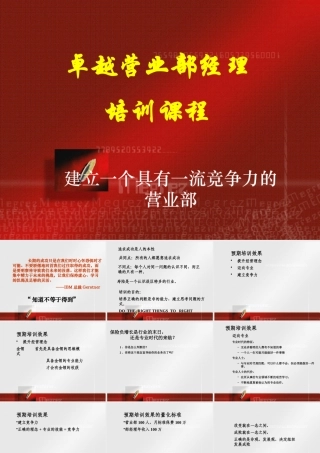 《建立一个具有竞争力的营业部__成功信念、增员选材