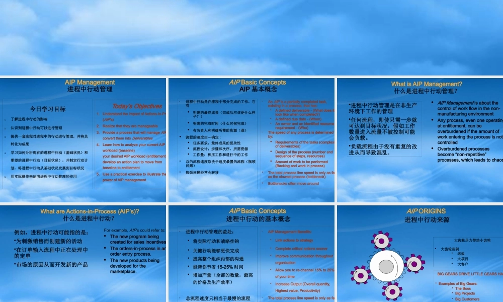 一个高效的管理工具AIP