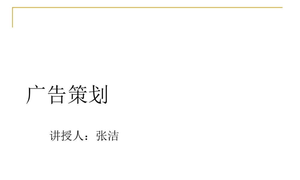 XXXX广告策划与创意