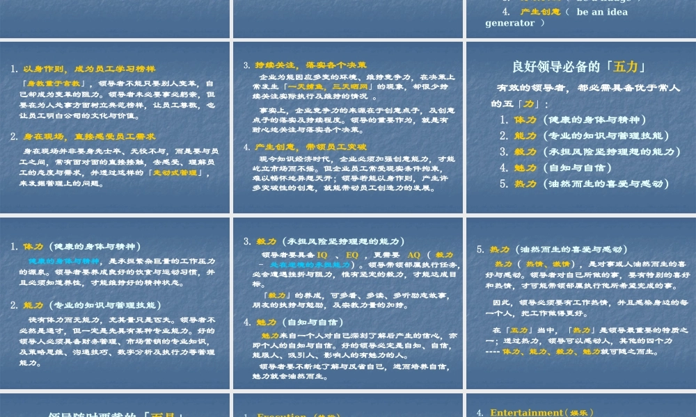 一个领导的角色认知与管理思维