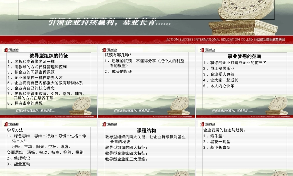 一个企业家的自述