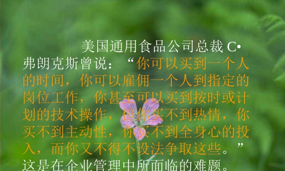 一个人的时间,你可以雇佣一个人到指定的岗位工作,你