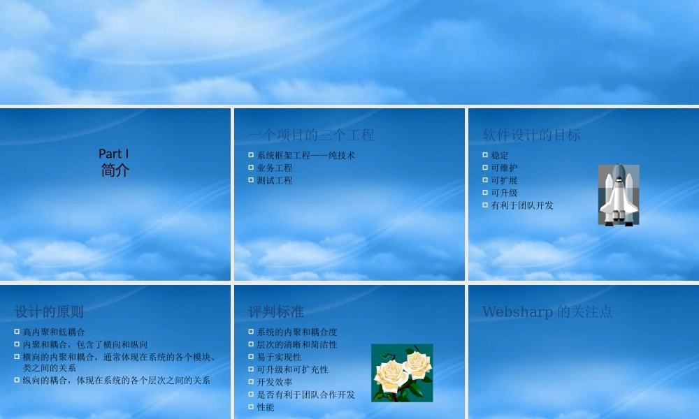 一个项目的三个工程