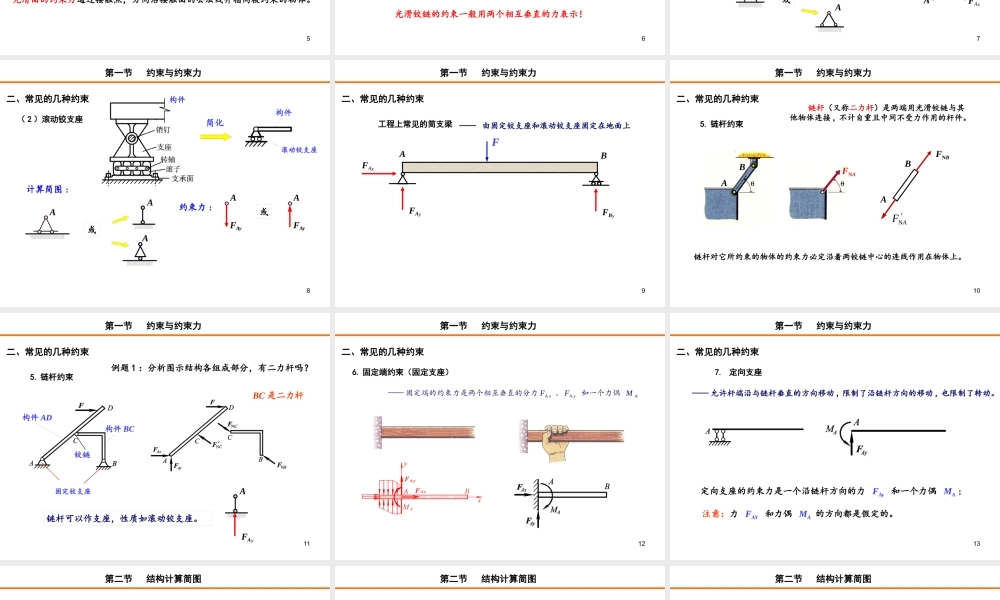 《建筑力学》李前程第二章物体受力分析