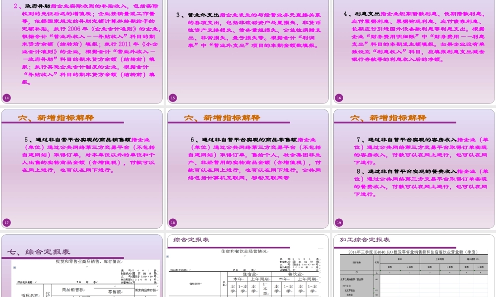 XXXX河南贸经统计制度说明1