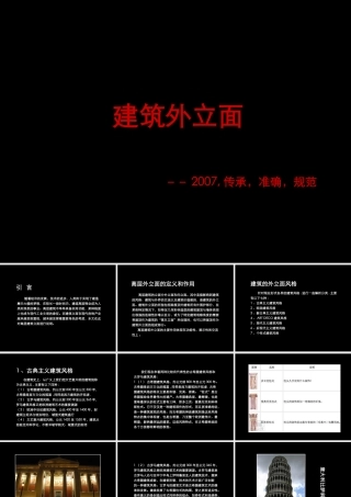 《建筑外立面--XXXX,传承,准确,规范》