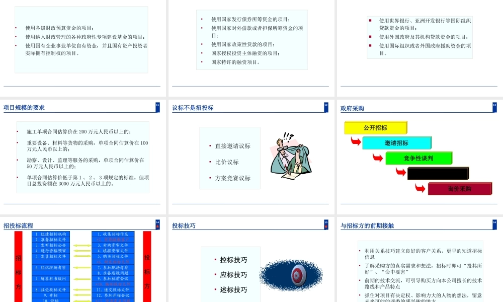 一击即中的投标技巧培训课程