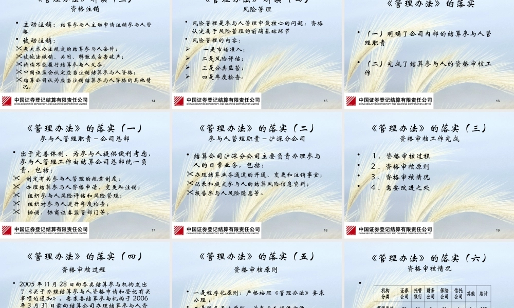 《结算参与人管理办法》介绍-Title