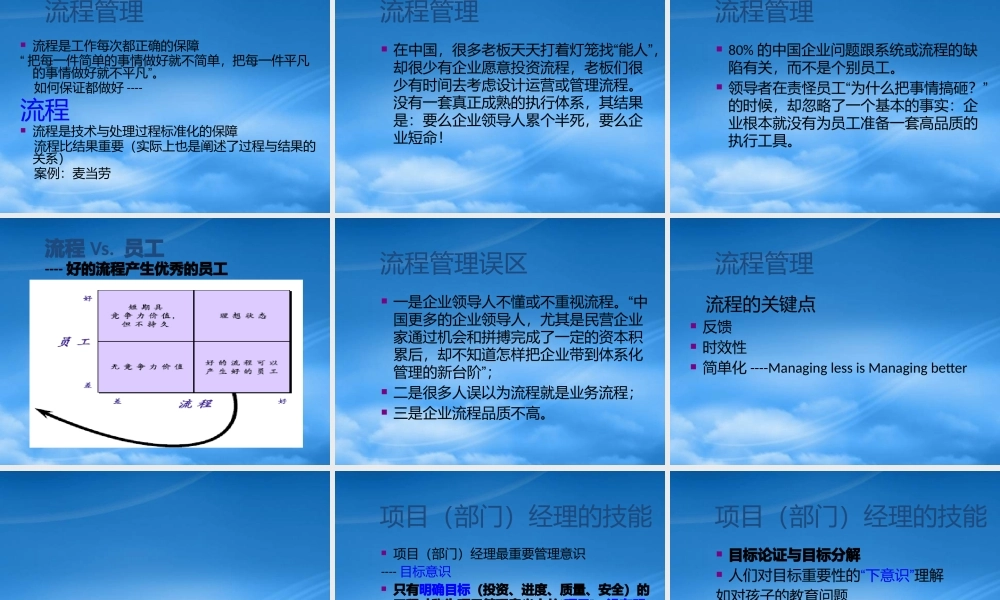 一级建造师培训项目管理理论与实务