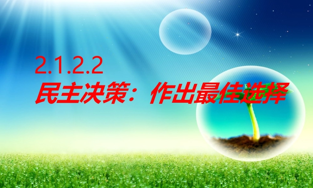 XXXX级027民主决策作出最佳选择__HYSR