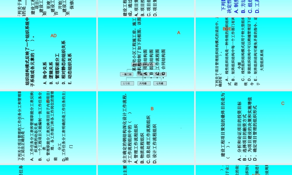 一建项目管理讲义
