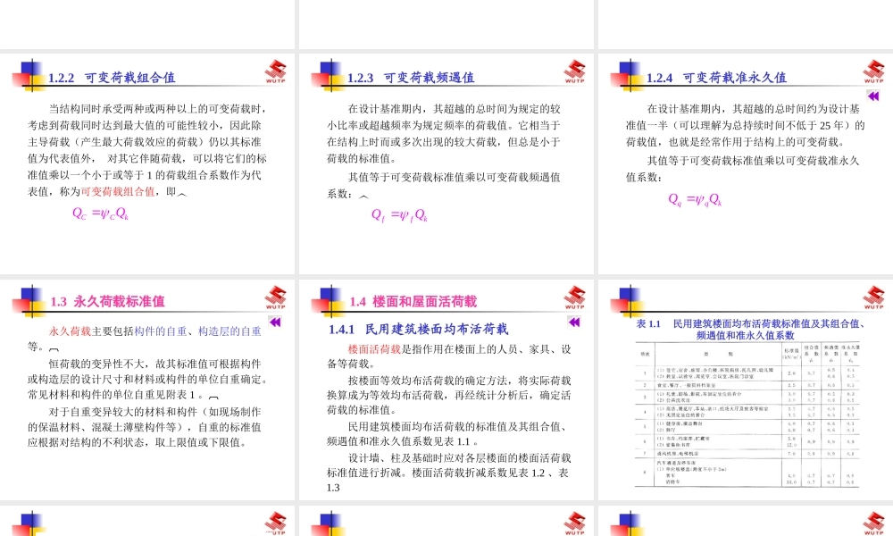 XXXX建筑结构荷载规范讲解