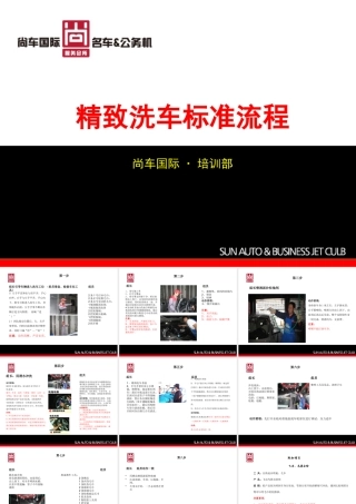 《精致洗车洗车标准流程》标准版1