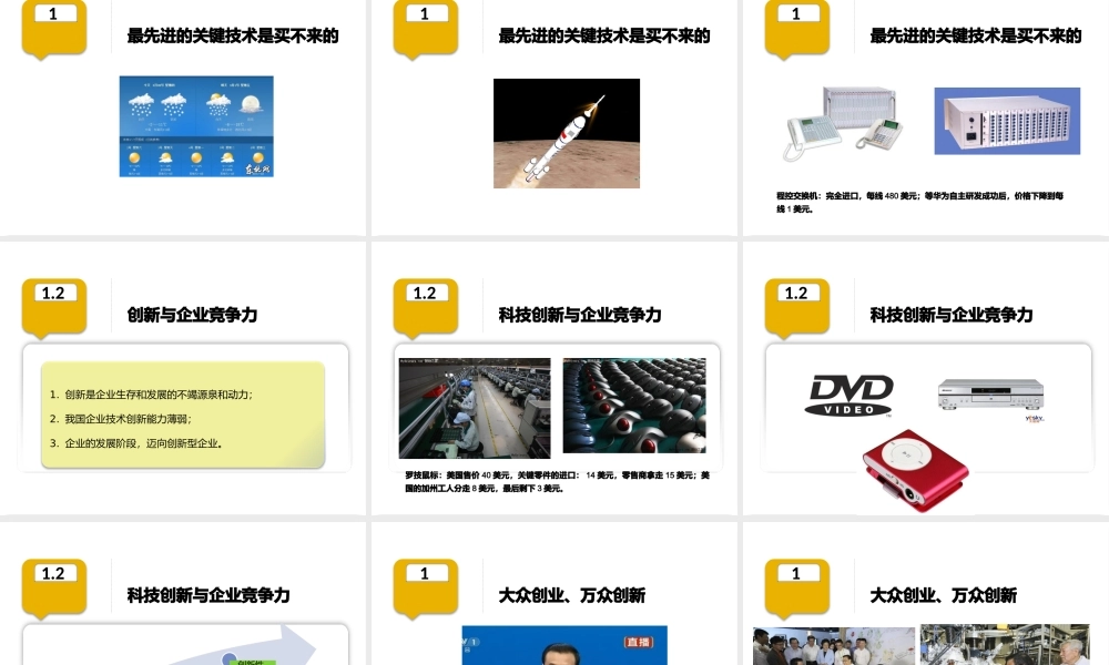一科技创新的定义及意义