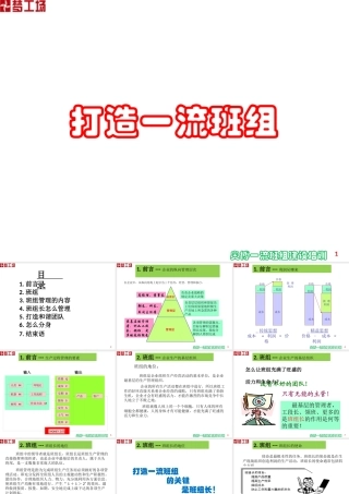 一流班组建设1
