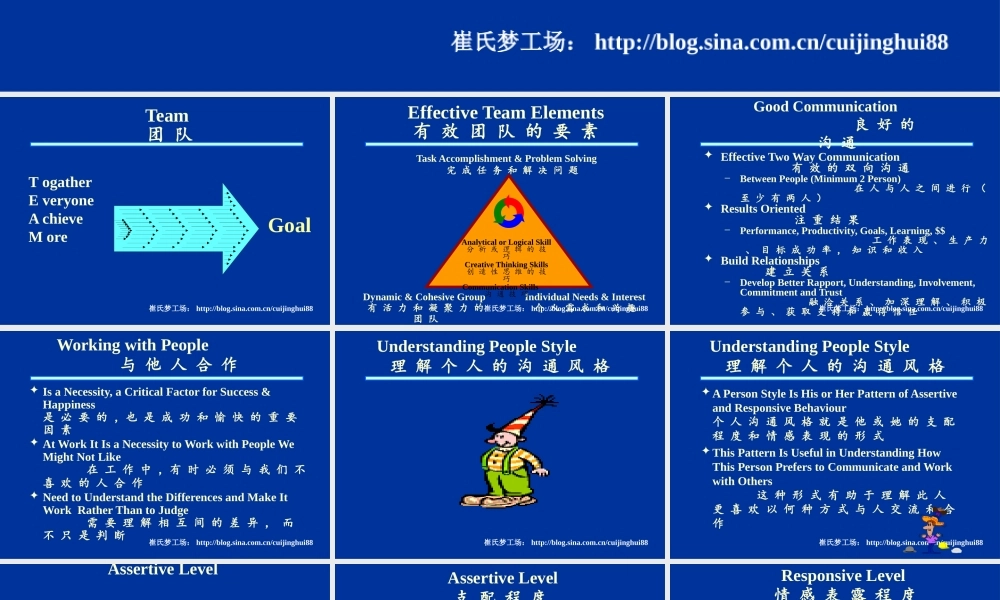 XXXX解决团队问题及团队沟通的技巧(PPT30)