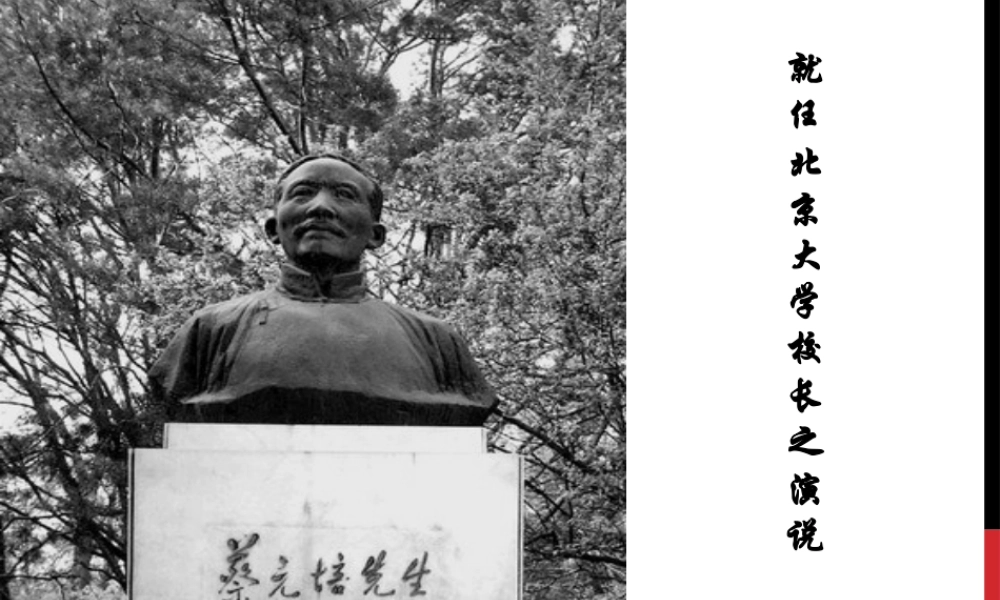 《就任北大校长之演说》实验班用