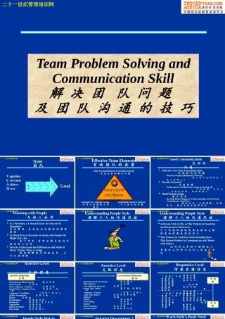 XXXX解决团队问题及团队沟通的技巧