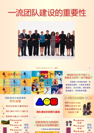 一流团队建设的重要性