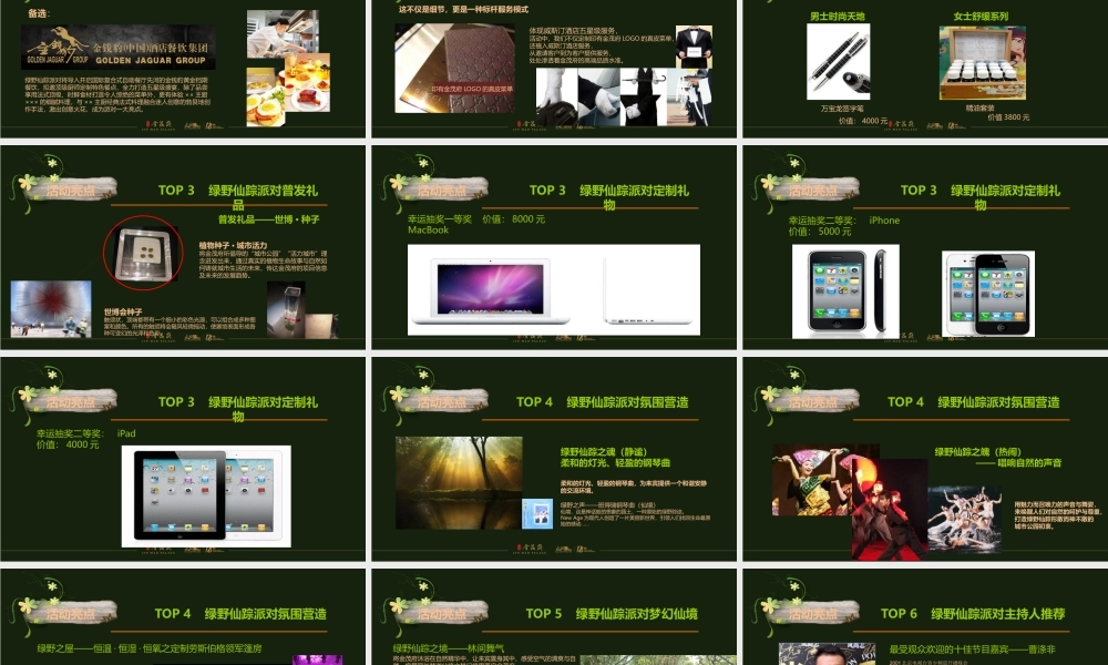 XXXX金茂府媒体答谢策划纲要