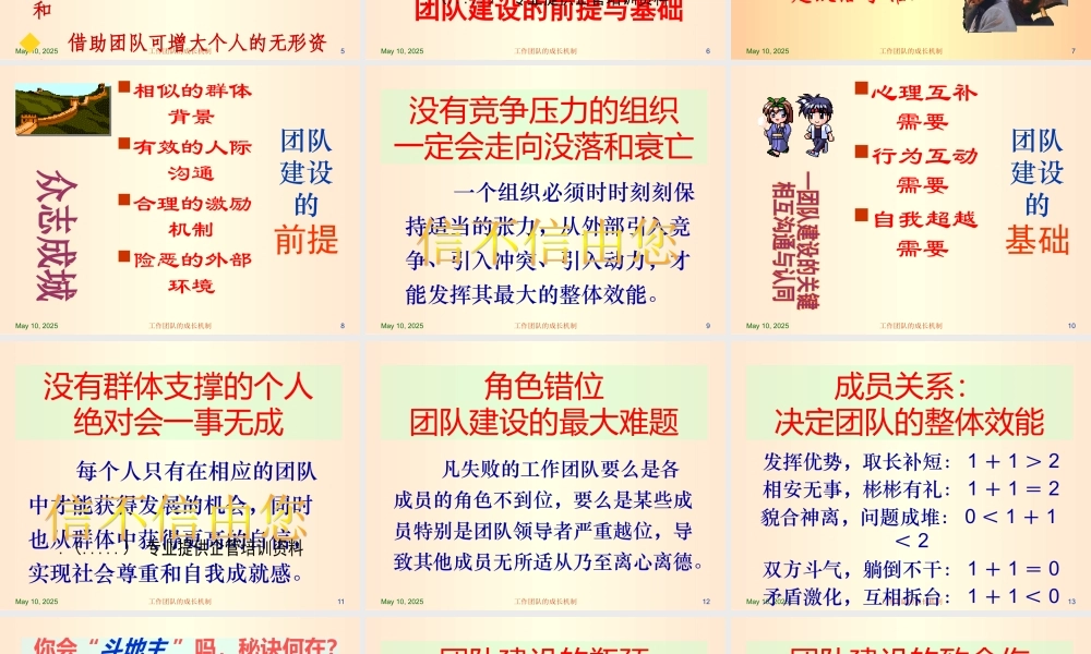 一流团队建设指南(ppt 56页)