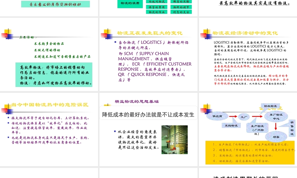 《看板管理实务与物流改善课程培训教程》
