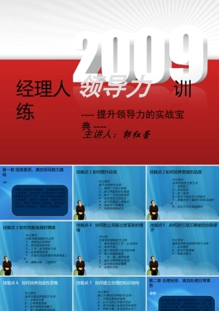 XXXX经理人领导力训练(提升领导力的实战宝典)