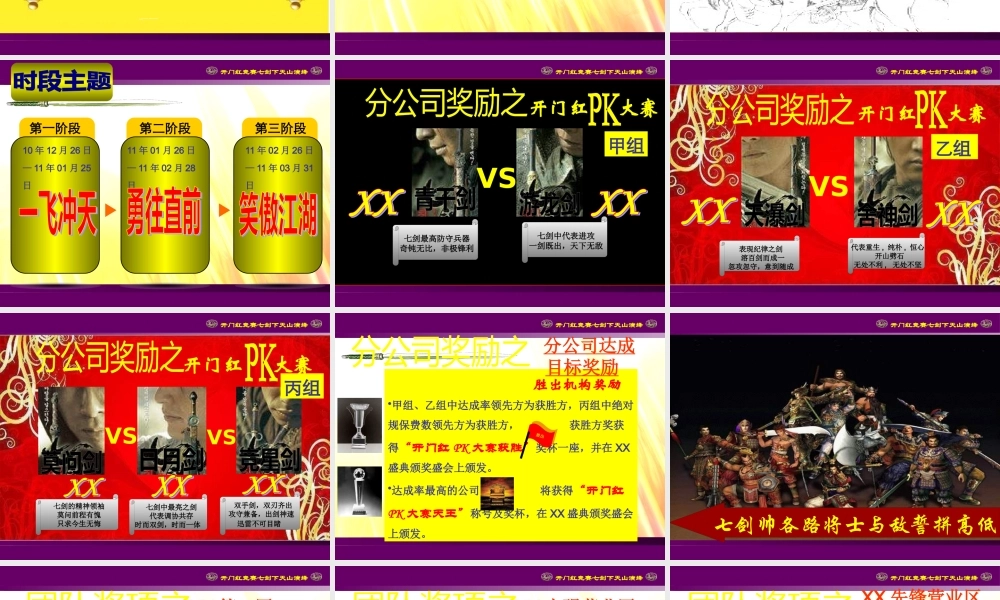 XXXX开门红竞赛方案团队奖励版18页