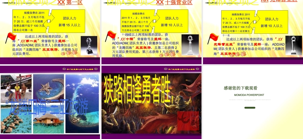 XXXX开门红竞赛方案团队奖励版18页