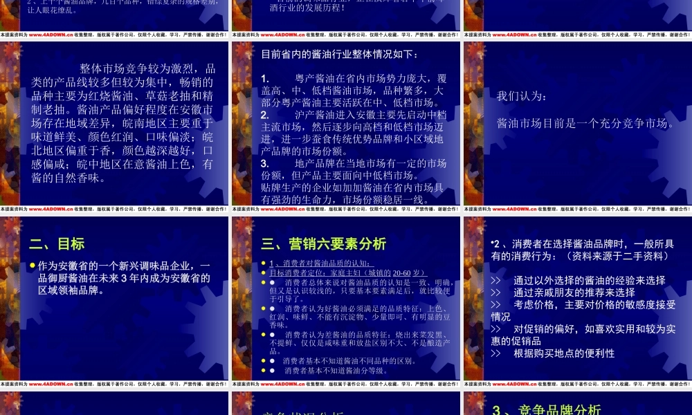 一品御厨酱油上市规划提案