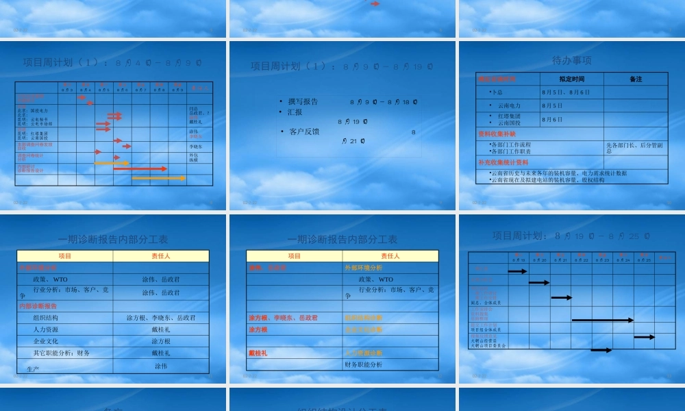 一期项目计划