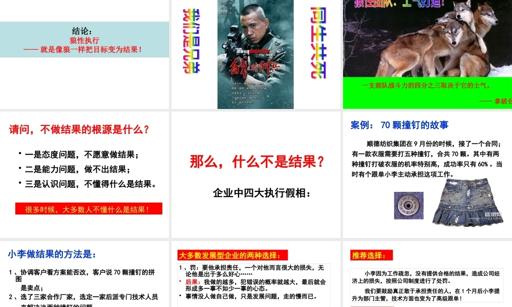 《狼性执行——结果为王》