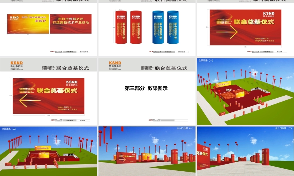 XXXX昆山高新区五个项目联合奠基仪式方案