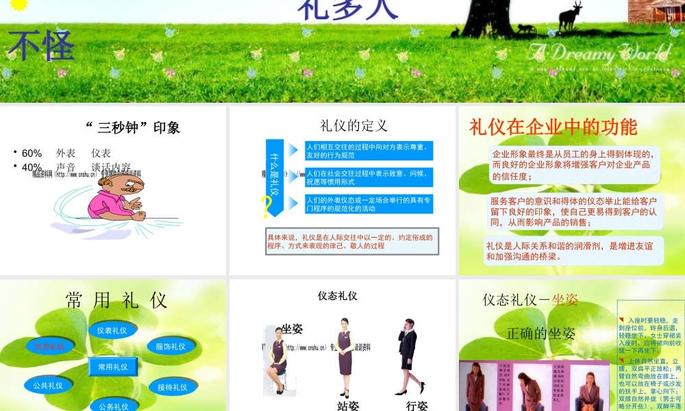 《礼仪是一种资本》概述