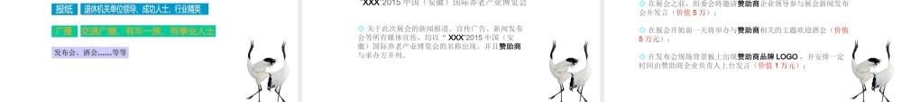 XXXX老博会广告招商方案