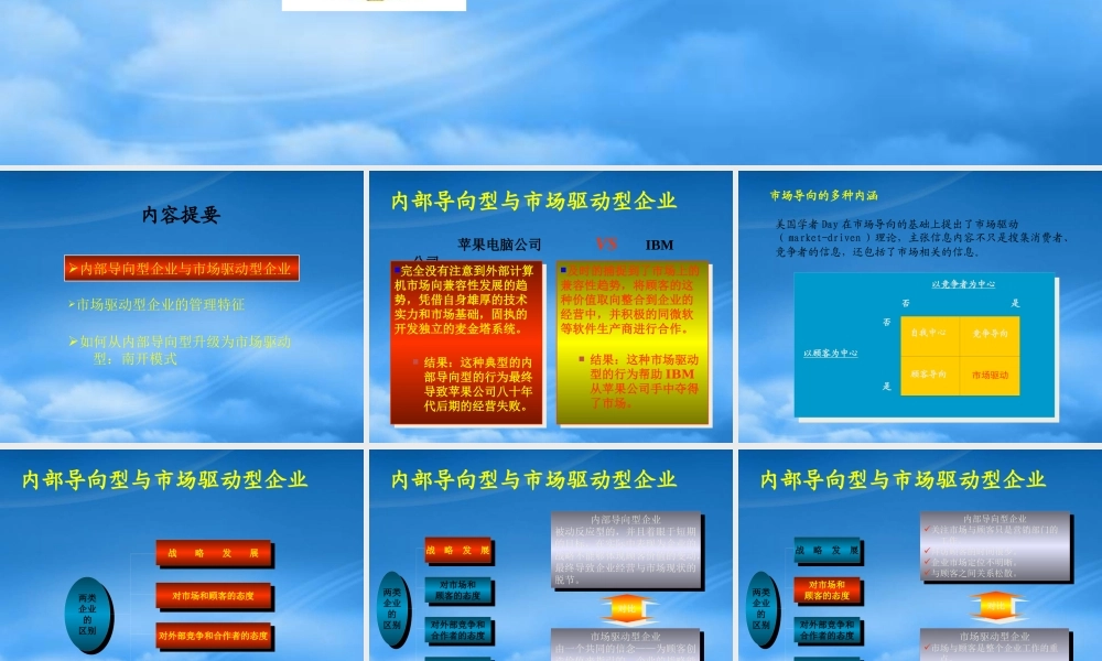 一起走向市场驱动型企业