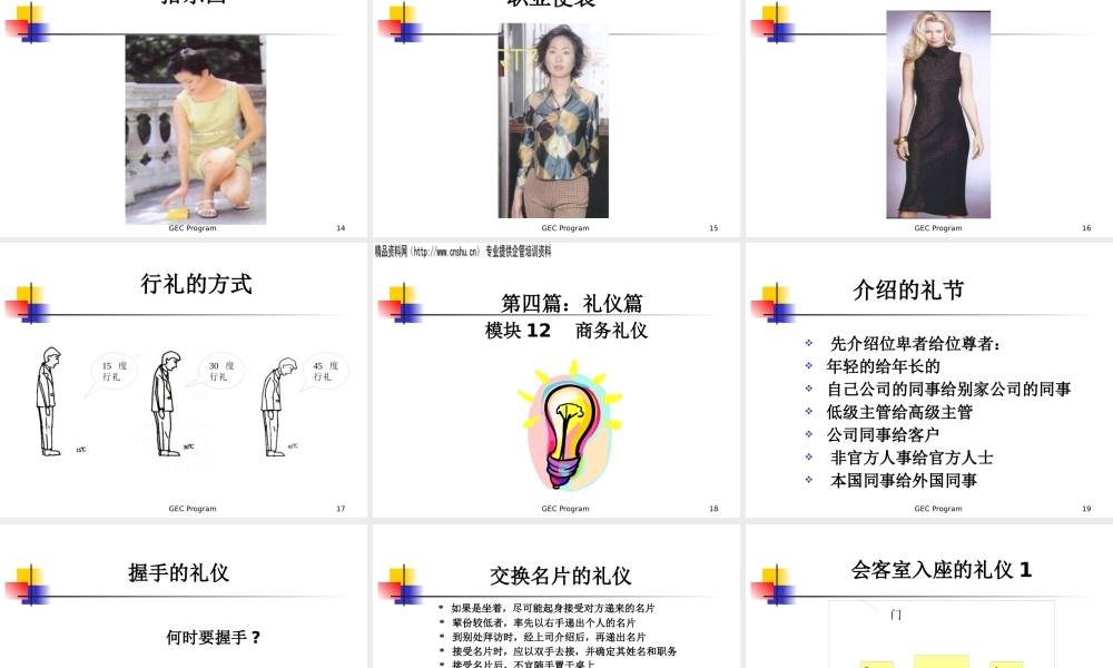 《礼仪专业形象》(ppt)