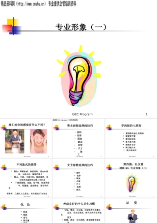 《礼仪专业形象》(ppt)